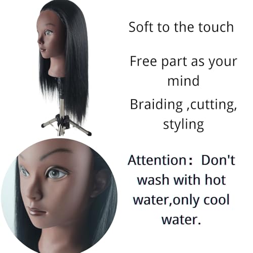 22" Yaki Hair Mannequin Head for Braiding & Styling