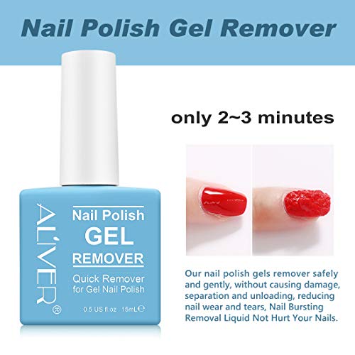 (3 PACK) Gel Nail Polish Remover, Professional Remove Gel Nail Polish Within 3-6 Minutes - Quick & Easy - No Need For Foil, Soaking Or Wrapping