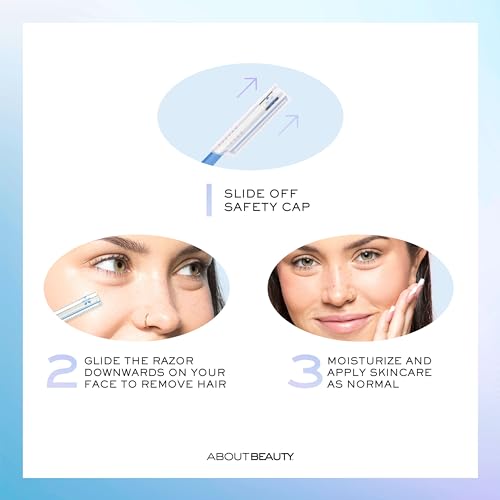 Kai Beauty 3 Pack Pro-Premium Facial Razors for Hair Removal & Dermaplaning