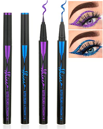Glitter Liquid Eyeliner Pen - Waterproof Shimmer 24Hr Wear