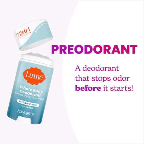 Lume Whole Body Deodorant Cream Stick 2.2 oz 2-Pack