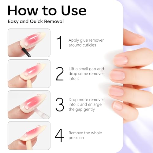 Makartt Nail Glue Remover for Press On Nails - 30ML