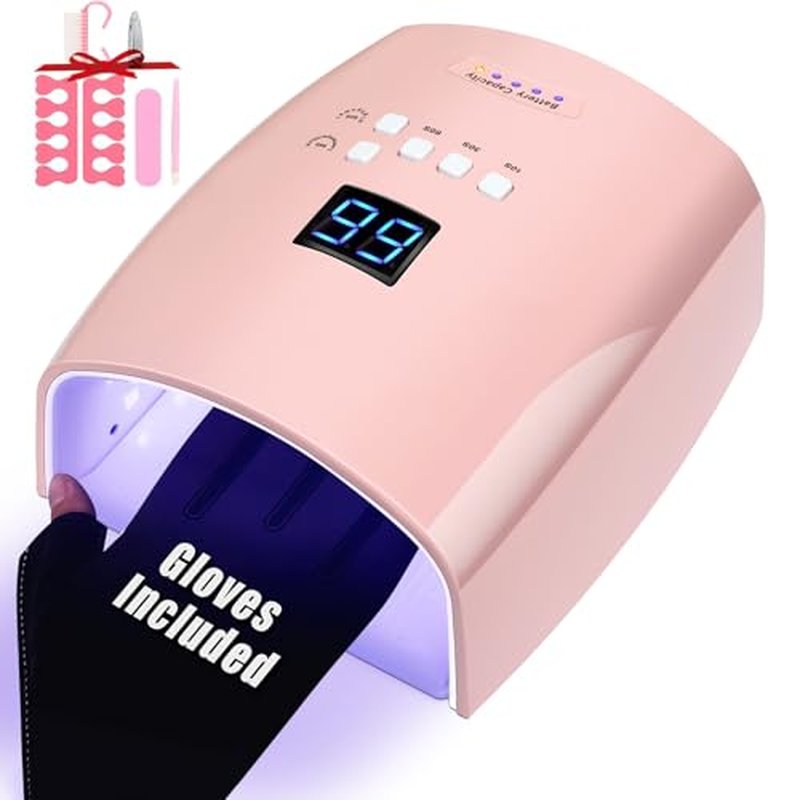 66W Cordless UV LED Nail Lamp with Smart Sensor