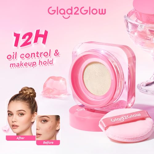 Glad2Glow Loose Powder Foundation - Mineral, Oil Control & Pore Blurring