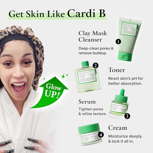 Green Tomato Pore Care Set - 4-Step Korean Skincare Kit