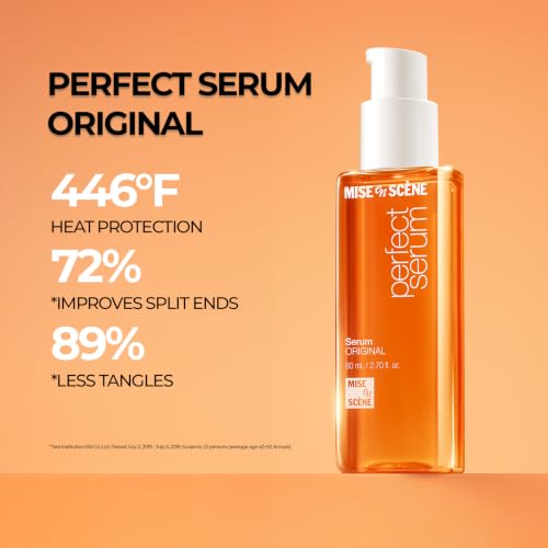 Mise En Scene Perfect Serum Hair Oil - Heat Protectant & Frizz Control, 2.7 Fl Oz