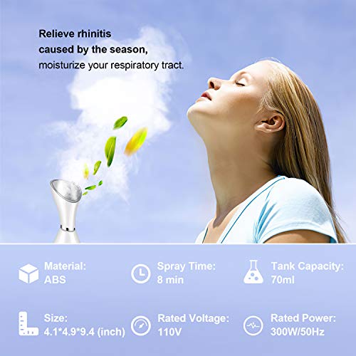 Nano Ionic Facial Steamer with Blackhead Removal Kit