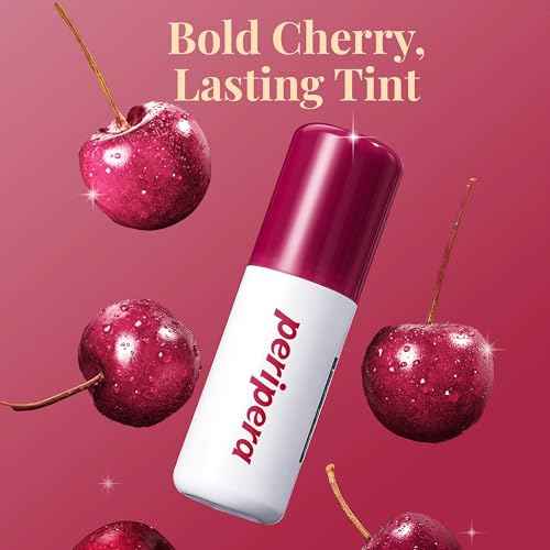 Peripera Ink Peel Off Lip Stain - Long Lasting, Transfer-Proof, Waterproof Korean Lip Tint with Color-Changing Peel-Off Formula (01 BLACK CHERRY)