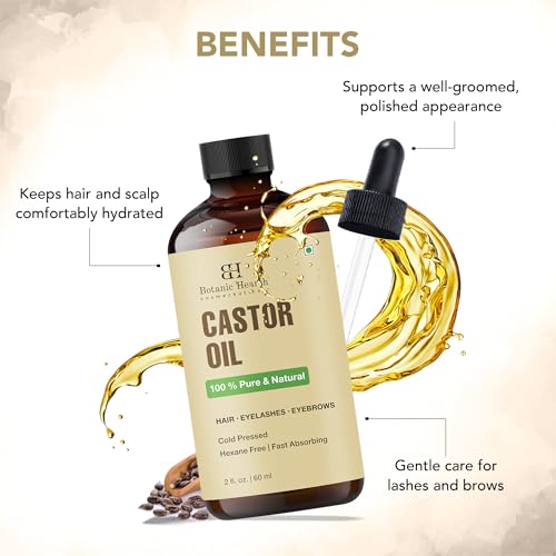 Botanic Hearth Castor Oil 2 oz | 100% Pure & Cold Pressed