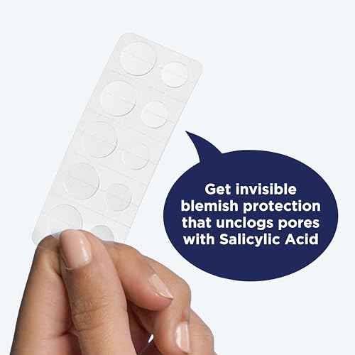 PanOxyl Daytime Invisible Patches, Dermatologist-Recommended Brand, Help Manage Blemishes, Unclog Pores and Exfoliate with Salicylic Acid, 20 Large Patches and 20 Small Patches, Latex-Free, 40ct