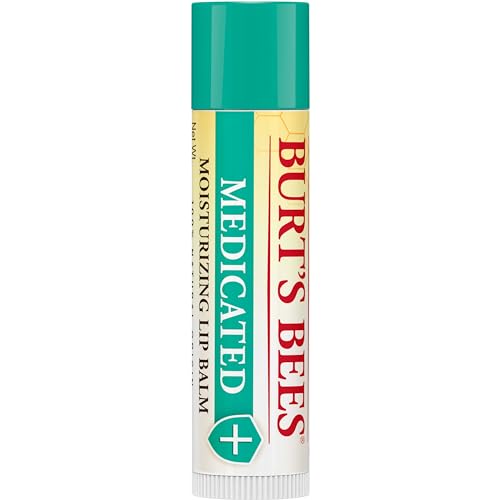 Burt's Bees Medicated Lip Balm with Eucalyptus & Menthol, 2 Tubes