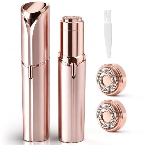 Shuangtong Champagne Facial Hair Remover for Women Painless USB Rechargeable Lipstick Size