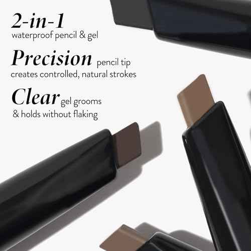 LAURA GELLER NEW YORK Sculpt-n-Stay Waterproof Brow Pencil & Gel- Taupe