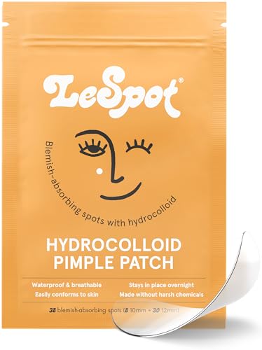 LeSpot Pimple Patches for Face – Effective & Invisible Hydrocolloid Acne Patches for Covering Zits & Blemishes, Zit Patches for Face That Stay in Place, Korean Pimple Patches, 38 Count