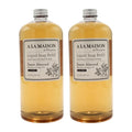 A LA MAISON Sweet Almond Natural Hand Wash Made with Essential Oils - Biodegradable, Plant-Based, Vegan, Cruelty-Free (33.8 Fl Oz Refill, 2 Pack)