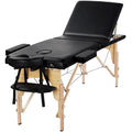 Yaheetech Portable Massage Table Folding Spa Bed Black