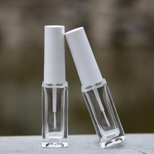 Nail Art Liner Empty Bottles 7ML 6-Pack with Brush & Mixing Balls