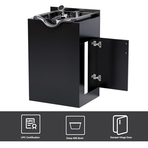 OmySalon Shampoo Bowl Station with Faucet & Headrest