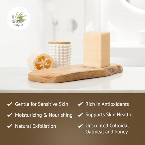 Goat Milk Soap Bar Set ? Unscented Oatmeal & Honey (3 Bars) and Lavender (3 Bars) ? Gentle Moisturizing Soap for Dry, Sensitive Skin, Ideal for Face and Body, for Women & Men