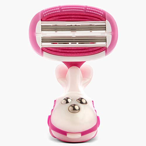 Aveline Smooth Razor Blade Refill 6-Blade Cartridges for Close Shave without Tugging, Pulling, Redness, or Razor Burns - for Sensistive Skin (4 Refills)