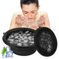 Face Bowl For Ice with Built-In Icetray¡¼Foldable¡½¡¼Travel Size¡½¡¼Easy To Clean¡½Food Grade Silicone Ice Bowl For Face£¬Black