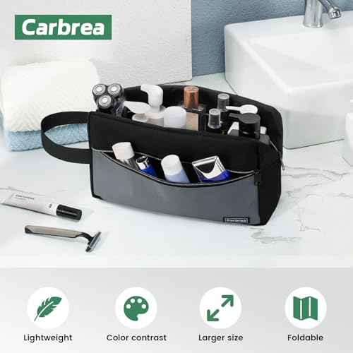 Travel Toiletry Bag - Large Travel Bag for Toiletries, Cosmetics, Accessories, Gifts - Black