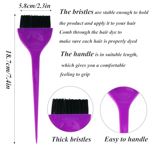 10 Pcs Hair Coloring Dye Brush Set Salon & Home Tinting Tools