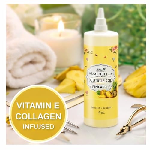 Maccibelle Pineapple Cuticle Oil Refill for Dry Cracked Cuticles - 4 oz