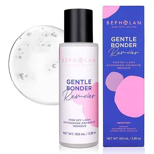 BEPHOLAN Cluster Lash Glue Remover 100ml, DIY Eyelash Extension Remover, Bond & Seal Adhesive Self Use, for Sensitive Eyes, Eye Makeup & Mascara Remover