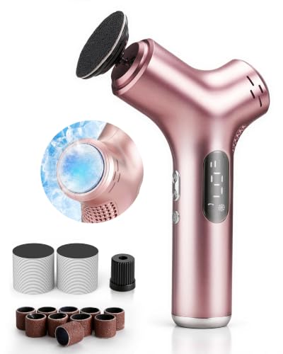 Electric Foot Callus Remover with Ice Compress & 50 Discs