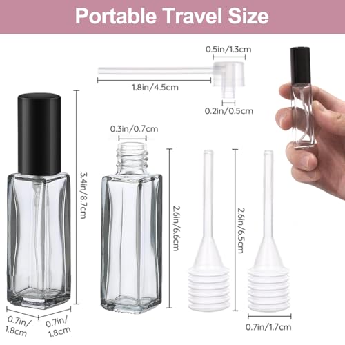 YOCASII 4PCS Travel Refillable Perfume Bottles - Color B