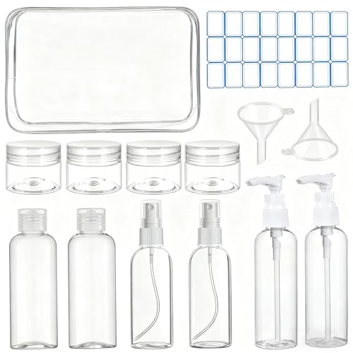 14-Piece Travel Bottle Set, TSA-Approved Leak-Proof Toiletries