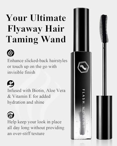 Hair Styling Kit: 5pc Wax Stick, Taming Wand & Comb Set