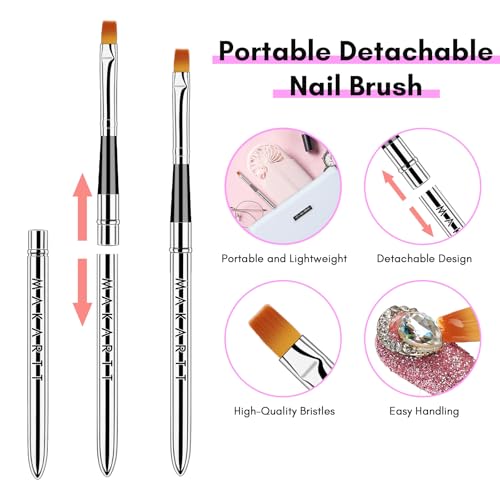 Makartt Nail Rhinestone Glue with Brush Kit 15g for Nail Art & Crafts