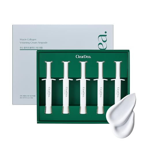 ClearDea Collagen & Mucin Face Moisturizer Pack of 5 - Deep Hydrating Anti-Aging Serum