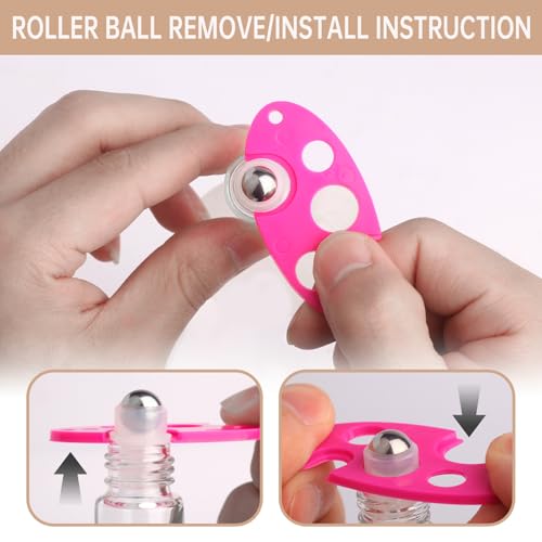 inice 10ml Essential Oil Roller Bottles, Stainless Steel Ball