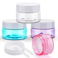Cosywell Travel Jars Containers 1oz - 4 Pack, A-1oz 4Color Refillable Cream Jars for Toiletries