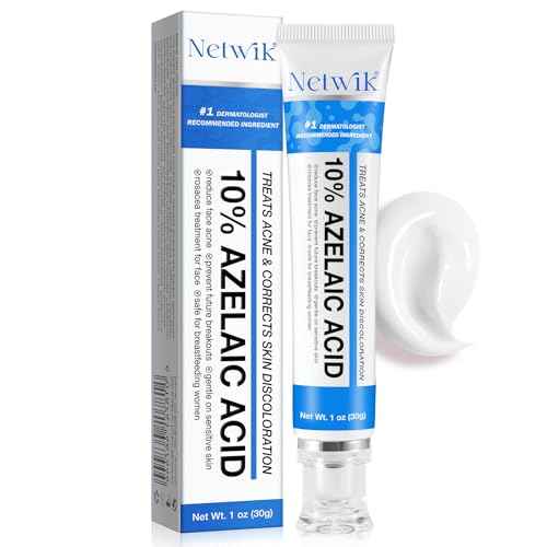 Azelaic Acid 10% Cream for Face - Acne Cream for Rosacea Reducing Relief Pimple Breakouts Blackhead Pigmentation and Redness - Azelaic Acid Gel For Facial and Skin Care
