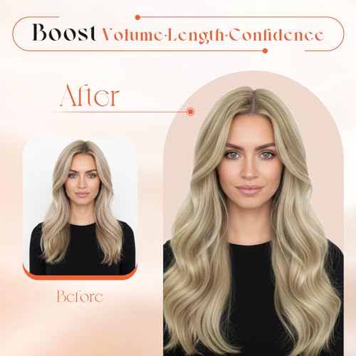 Sunny Hair Clip-In Extensions 18" 120g Remy Human Hair Blonde