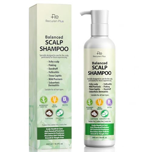 Recuren Plus Antifungal Shampoo for Dandruff & Scalp Relief - 8.8 fl. oz