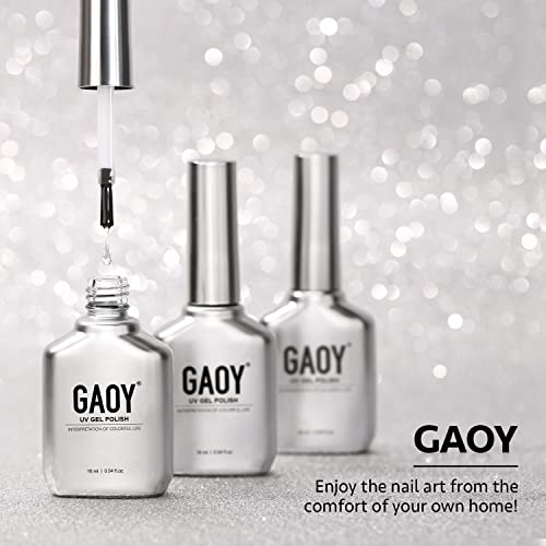 GAOY Matte Gel Top Coat - No Wipe Velvet Finish UV LED Gel Polish (16ml)