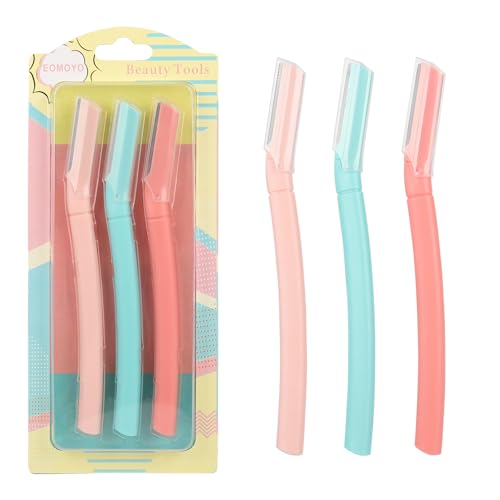 Dermaplaning Tool 3-Pack for Women - Facial Hair Remover with Micro-Guards