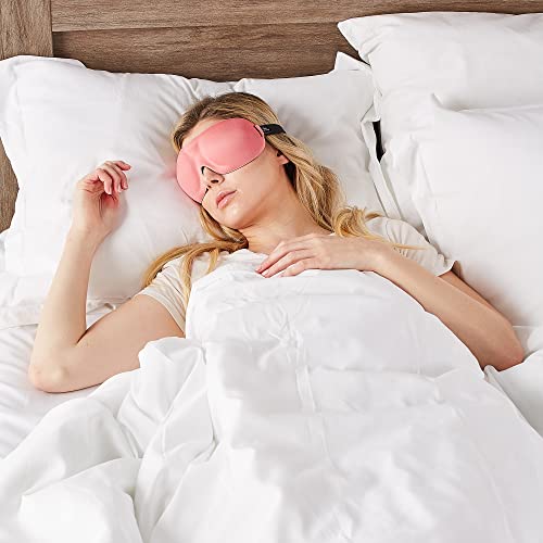 Bucky 40 Blinks No Pressure Eye Mask for Travel & Sleep, Strawberry, One Size