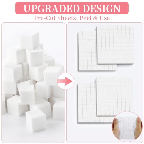 500-Piece Nail Sponges Kit for Ombre & Gradient Nail Art with Picker & Storage Box