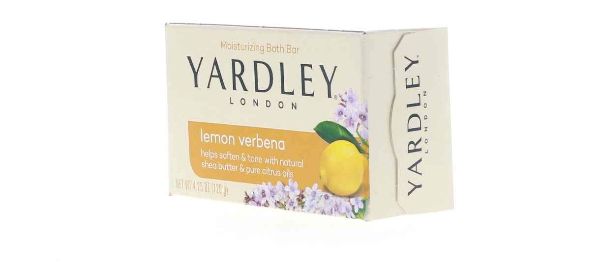 Yardley London Lemon Verbena with Shea Butter & Pure Citrus Oil Moisturizing Bar 4.25 ozr (Pack of 12)