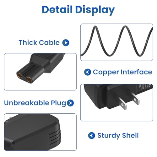 15V Philips Norelco Charger Cord for HQ8505 3000-9000 Series & Multigroom MG5750 MG7790