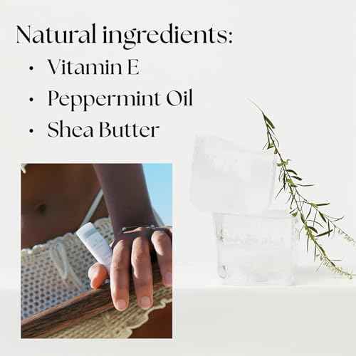 Project Reef Herbal Peppermint Lip Balm ? Vegan, Reef-Safe & Hydrating Lip Care with Organic Peppermint, Shea Butter & Vitamin E ? Natural Sunburn Relief & Daily Care, 0.15 oz, 2 Pack