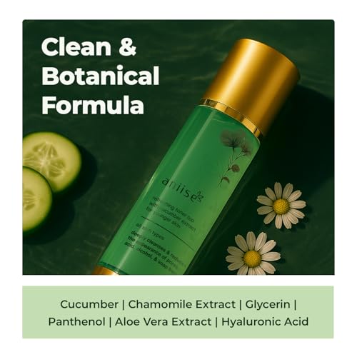 Refreshing Cucumber Extract Face Toner | 4 fl. Oz | Deep Cleansing, Hydrating, and Pore Reducing Tonic for All Skin Types ? Alcohol-Free, Paraben-Free, Sulfate-Free, Vegan