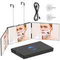 OLIBUY LED 3-Way Mirror for Hair Cutting and Makeup - Adjustable