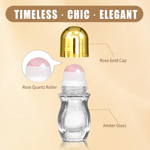 Rose Quartz Roller Bottle 50ml Essential Oil Perfume